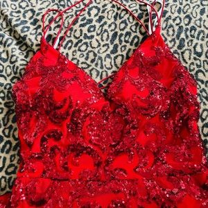 LILA FORMAL OPEN BACK SEQUIN MERMAID DRESS